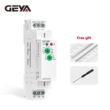 GEYA On Delay Off Delay Timer Relay Time Delay Relay AC/DC24V-240V 10A Din Rail