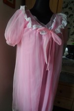 Vtg Peignoir Set Nightgown