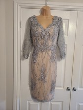 Silver Grey Lined Lace