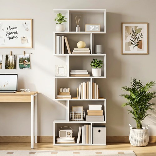 Tier bookcase with shelf - 6,
