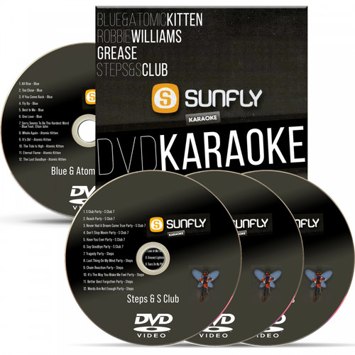 Sunfly dvd karaoke discs set - sunfly,