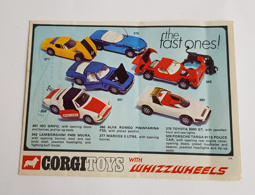 Rare corgi whizzwheels - rare,