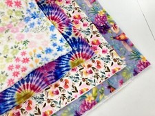 Cuddle Fleece Fabric Super Soft Patterned Colourful Warm Jumper Blanket Material