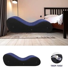 Inflatable Chaise Lounge Folding Chair Bouncing Cushion Position Elastic Sofa UK