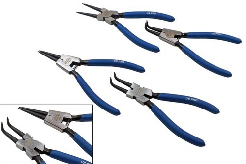 Circlip pliers set 4 piece - 7'',