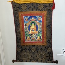 Antique Tibetan Thangka White
