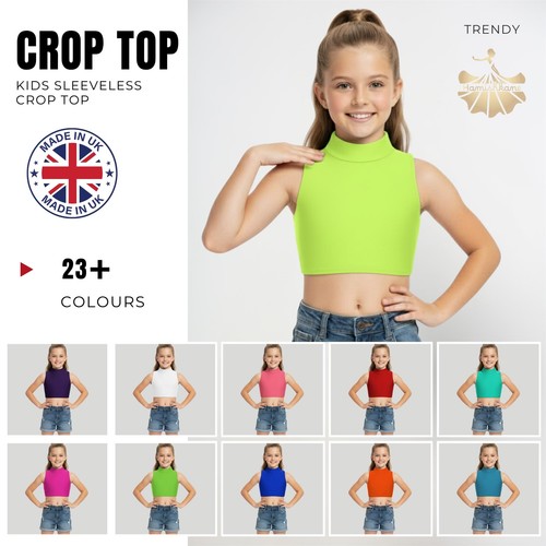 Girls turtle neck crop top - girls,
