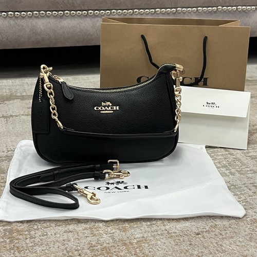 Coach black teri shoulder - coach, bag
