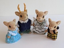 Sylvanian Families Moss Reindeer Deer Family Tomy Vintage