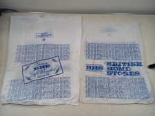 2x Vintage 1980s BHS British Home Stores Carrier Bags