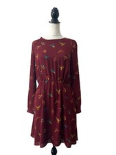 OASIS Red Tropical Bird Print