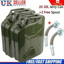 2 x 20L LITRE METAL JERRY CAN