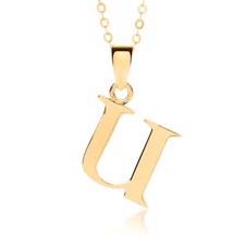 9ct Gold Initial Pendant