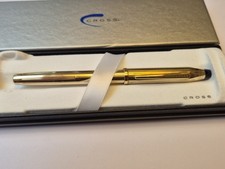 Vintage Cross 10kt Rolled Gold Century Rollerball Pen #4504. USA. Original Box.