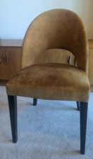 John Lewis Moritz Amber Velvet Dining Chair Upholstered Seat