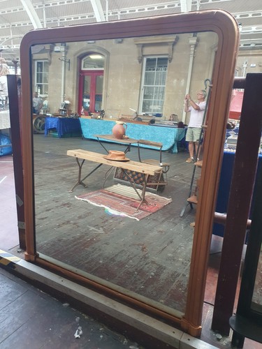 Original overmantle mirror