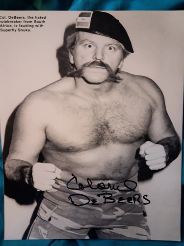 Colonel debeers autographed - debeers,