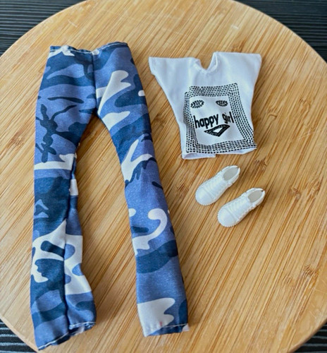 Barbie blue camo trousers - barbie,