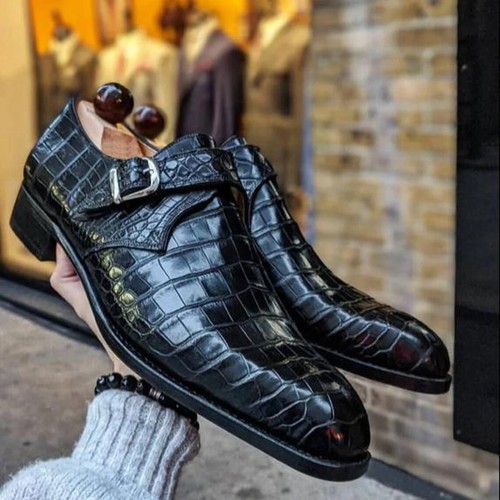 Handmade black color alligator - black,