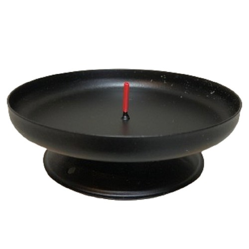 Round black spiked metal - black,