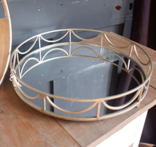 New Round Serving MIRROR Tray