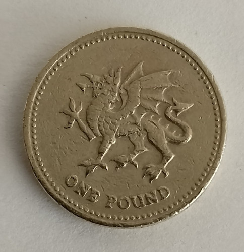 1995 welsh dragon one 1 - dragon, £1