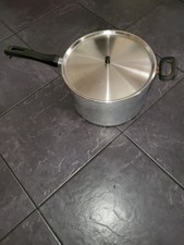 Vintage Large Metal Pan With Handle & Lid. Made in Italy. Jam / Boiling Pot.