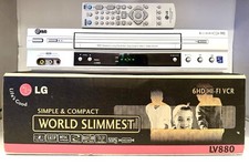 LG LV880 HDMI 6-Head Hi-Fi Stereo VHS Video Cassette Recorder – Premium Bundle