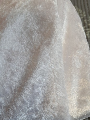Crushed velvet 2m white - crushed, 1.40