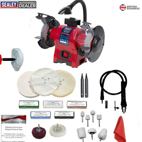 Sealey 250w bench - 250w, grinder