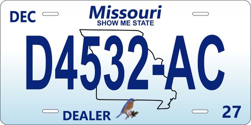 Missouri dealer blue novelty - dealer,