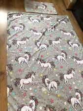 single childrens bedding unicorns freshly laundered