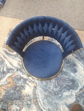 2X Navy Blue Bar Stool Tops -