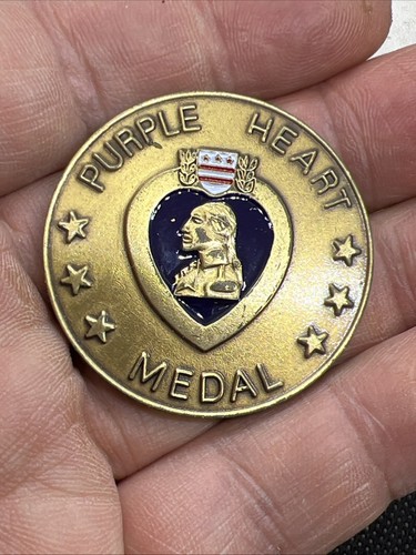 Purple heart medal combat - heart,