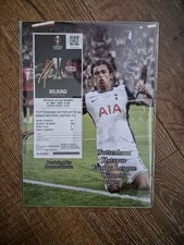 Brennan Johnson signed Europa Final ticket mount with COA Tottenham (1)