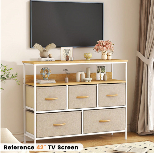Drawer dresser stand - tv, with