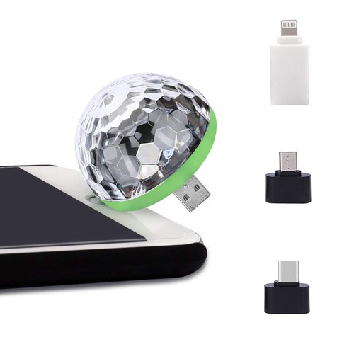 Usb party lights mini disco - party,