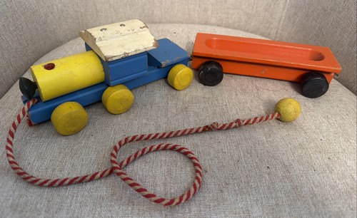 Vintage playskool wooden pull - playskool,