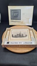 VINTAGE RETRO PIMPERNEL ENGLISH SCENES PLACE / TABLE MATS 6 + 2 SET