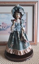 Vintage Academy 11" Victorian Lady Figurine  Collectible Resin Doll Ornament 
