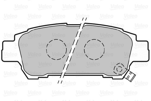 Rear brake pad set disc - brake,