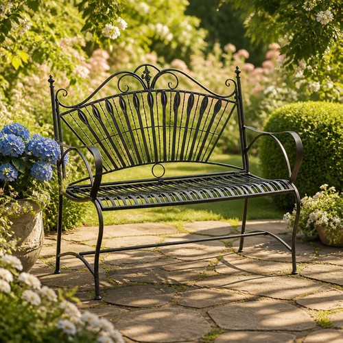 Seat vintage garden bench - 2,