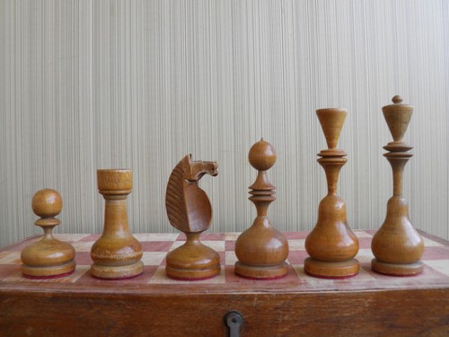 Vintage soviet weighted chess - vintage,