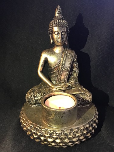 Thai sitting buddha tealight - sitting,
