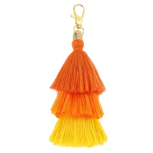 Tri layered tassels for - tassels, 6.7"
