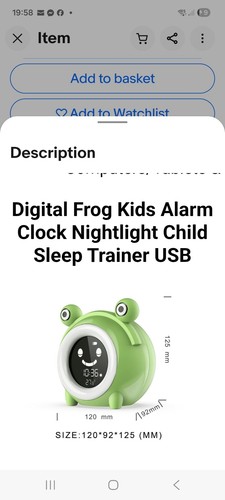 Digital frog kids alarm - kids, clock