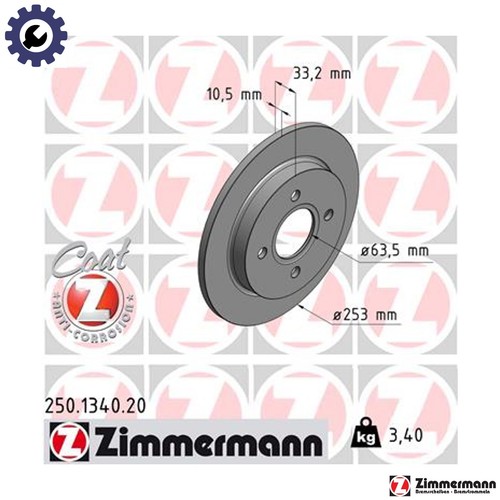 Brake disc 250 1340 - 2x, 250.1340.20