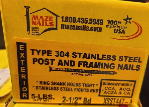 Maze stainless pole barn ring - stainless,
