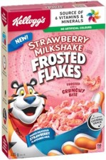 Kellogg's Frosted Flakes Strawberry Milkshake Cereal 328g