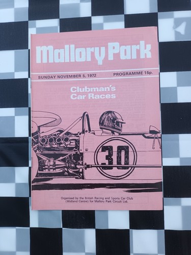 Mallory park programme - mallory,